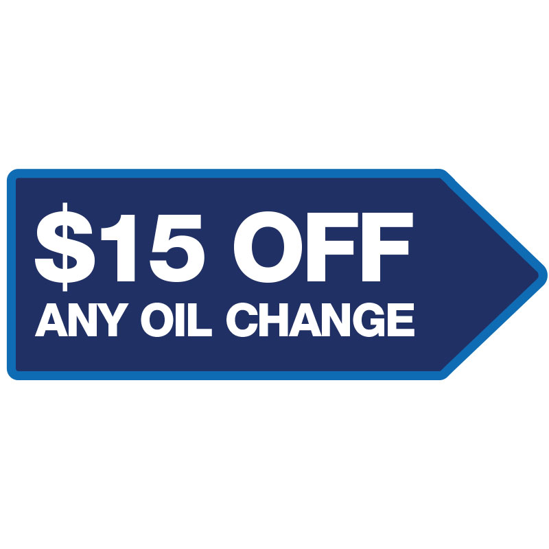 46" X 18" FullSpeed Automotive Blue $15 Off Any Oil Change Arrow Spinner Sign (double sided)