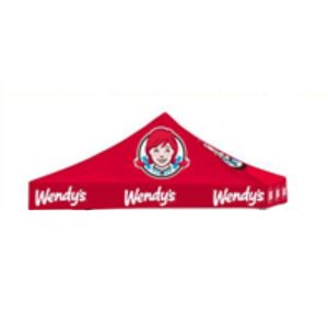 10' X 10' Wendy's Red Logo Tent Topper