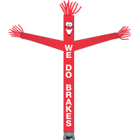 18' FullSpeed BrakesTube Dancer with face & arms - RED 