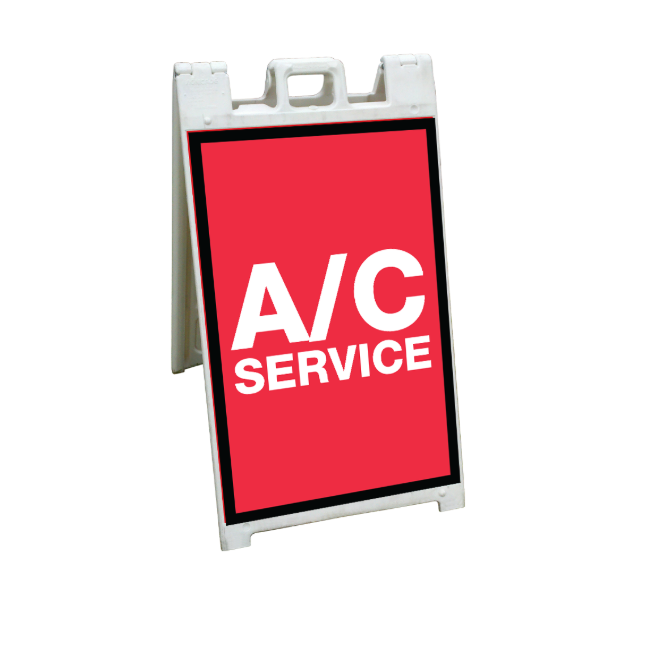 24" x 36" FullSpeed Red A/C Service A-frame Insert Only