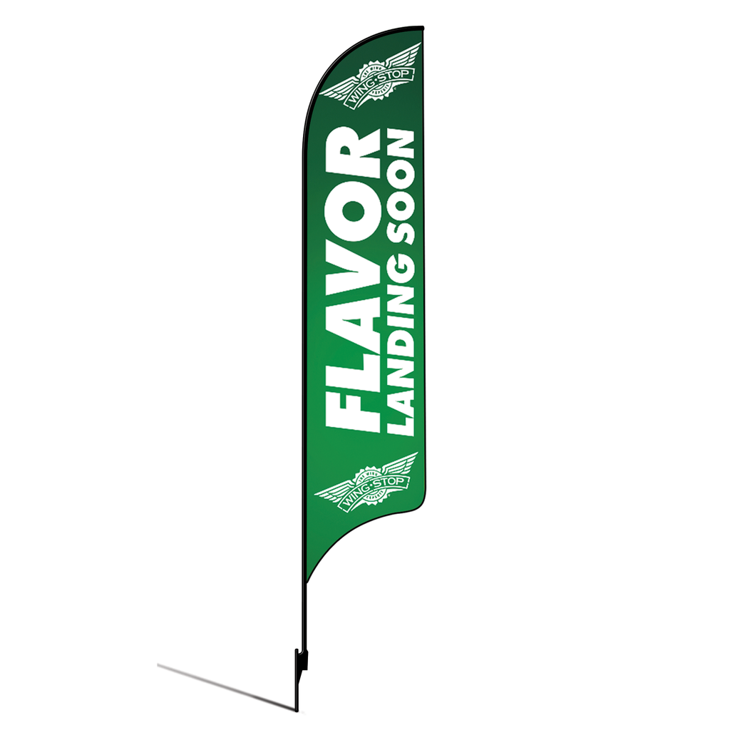 15' Wingstop Logo Flavor Landing Soon AdverSail Flag (2023 Art) Kit