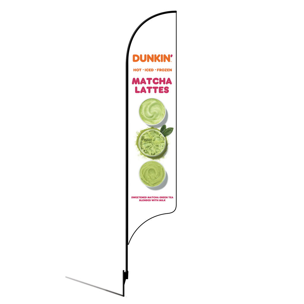Kit for 15' Dunkin' Donuts White Matcha Lattes AdverSail