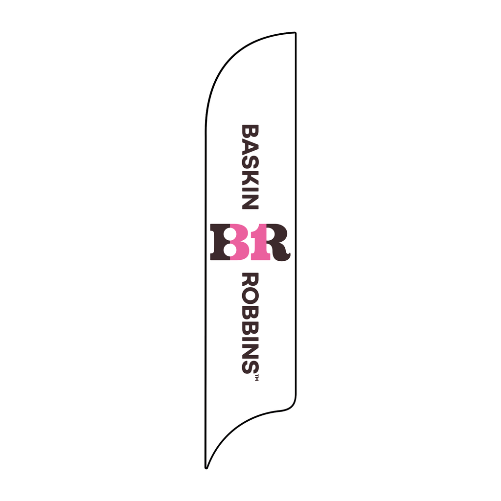 15' Baskin Robbins Horizontal Logo AdverSail Flag