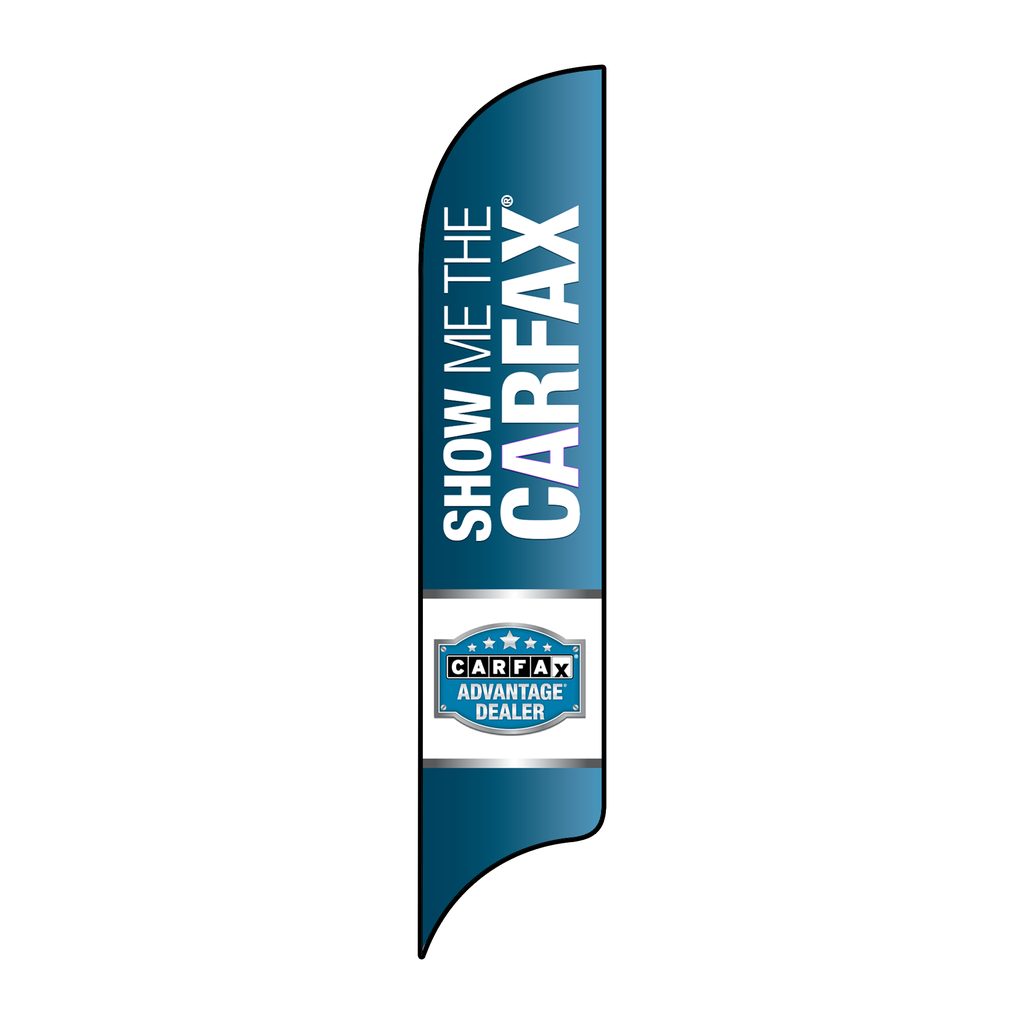 15' Carfax Show Me The Carfax Advantage Dealer No Fox AdverSail Flag
