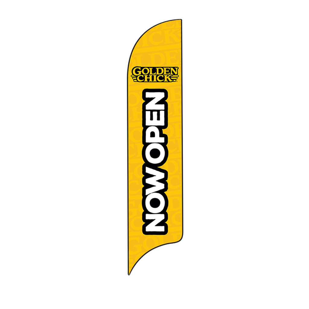 15' Golden Chick Yellow Now Open AdverSail Flag